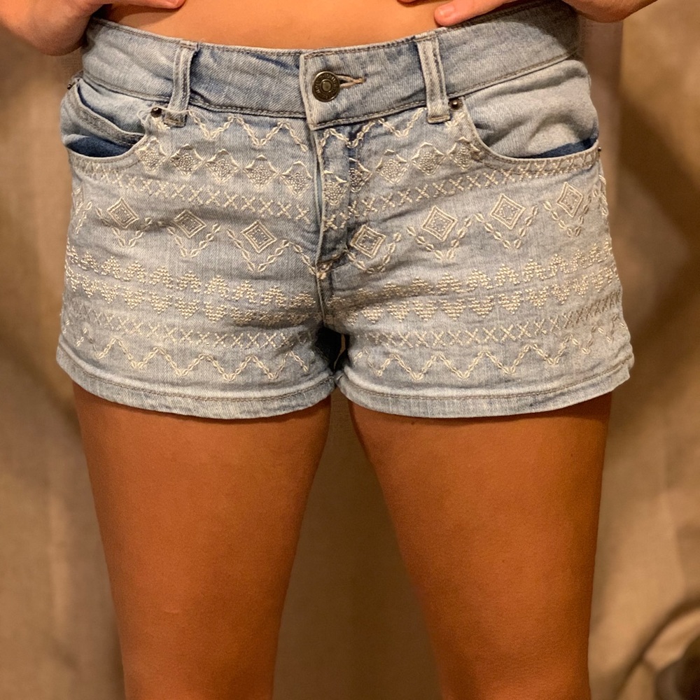 Denim shorts